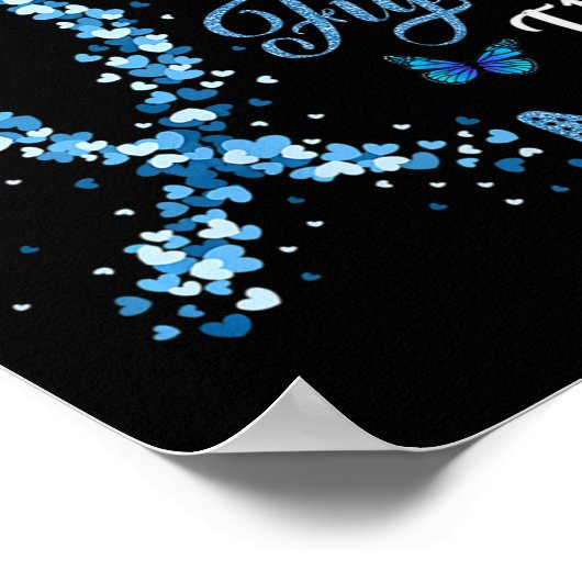 彼の戦いは私の戦いT1dママ糖尿病認識度1 ポスター (角)