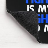 彼の戦いは私の戦いT1D母タイプ1糖尿病アワル マウスパッド (コーナー)