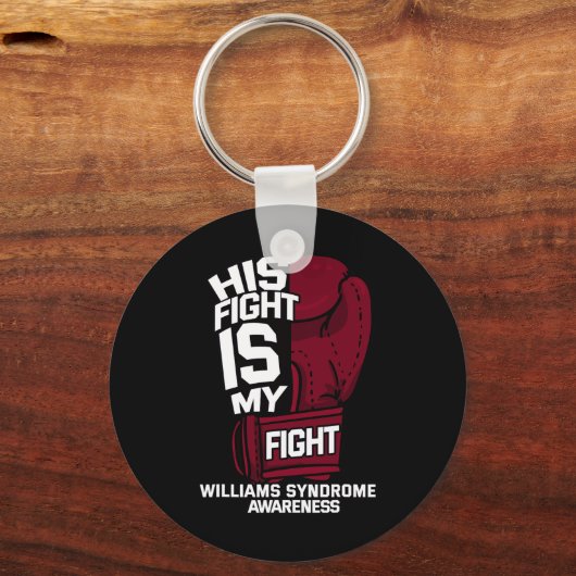 彼の戦いは私の戦いWsウィリアムズ症候群Wbs Sup キーホルダー (正面)