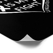 彼の戦いは私の肺がん認識度月 ポスター (角)