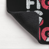 彼の戦いは私の脳動脈瘤サポートの戦い マウスパッド (コーナー)