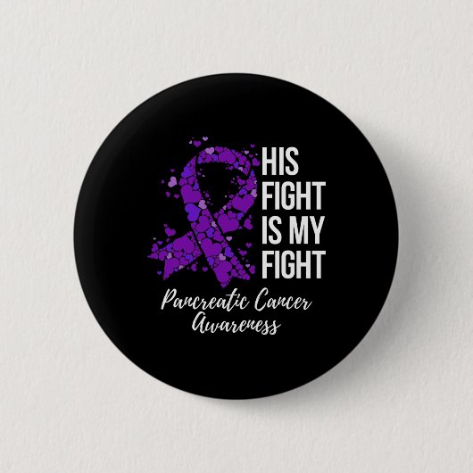 彼の戦いは私の膵臓がん認識度 缶バッジ (正面)