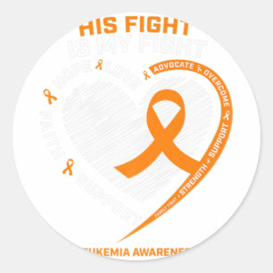彼の戦いは私のFight Leukemia認識度ギフトメン ラウンドシール
