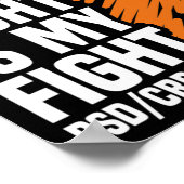 彼の戦い私の戦いオレンジリボンRsdcrps認識度 ポスター (角)