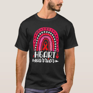 彼の戦士は赤いリボンの虹を行く彼は病気アワーン Tシャツ