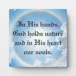 彼の手に フォトプラーク