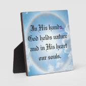 彼の手に フォトプラーク (正面)