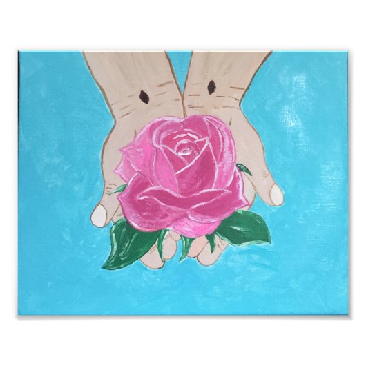 彼の手に フォトプリント            (正面)