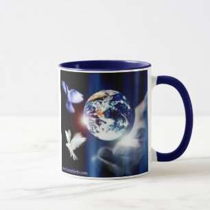 彼の手のコーヒー・マグの全世界 マグカップ