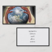 彼の手の世界全体 名刺 (正面/裏面)