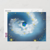 彼の手の中の世界 ポストカード (正面/裏面)