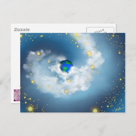 彼の手の中の世界 ポストカード (正面/裏面)