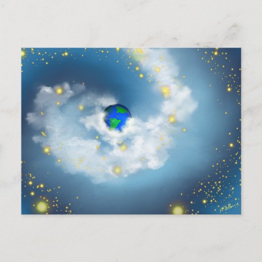 彼の手の中の世界 ポストカード (正面)