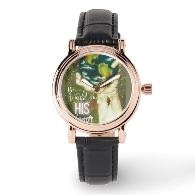 彼の手の内の世界 腕時計 (正面)
