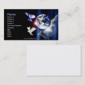 彼の手の名刺の写真の芸術の全世界 名刺 (正面/裏面)