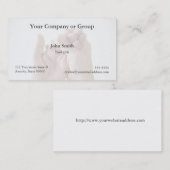 彼の手の名刺を絞っている人 名刺 (正面/裏面)