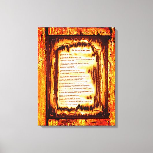 彼の手の震え キャンバスプリント (正面)