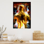 彼の手ストライプで ポスター (キッチン)