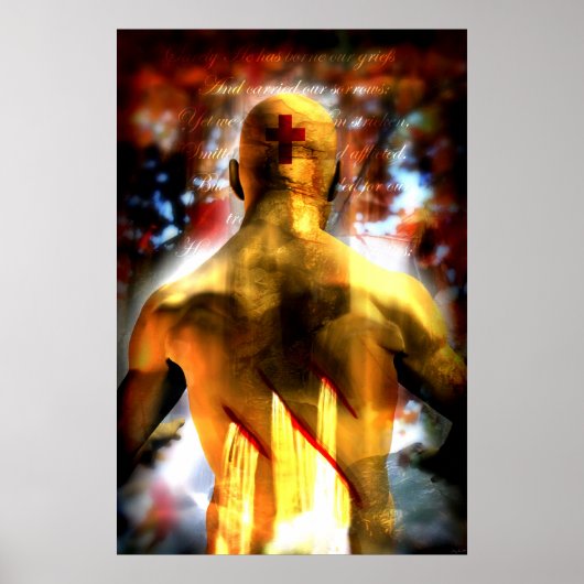 彼の手ストライプで ポスター (正面)