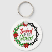 彼の救恵みによって キーホルダー (正面)