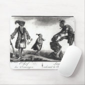 彼の敵をスキャルピングしている野蛮人の責任者 マウスパッド (マウス)