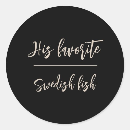 彼の新郎お気に入りのキャンディーの結婚式用シール ラウンドシール (正面)