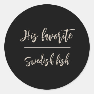 彼の新郎お気に入りのキャンディーの結婚式用シール ラウンドシール