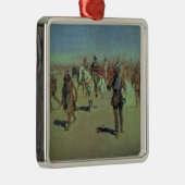 彼の方法を作るフランシスコVasquez de Coronado メタルオーナメント (右)