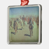 彼の方法を作るフランシスコVasquez de Coronado メタルオーナメント (左)