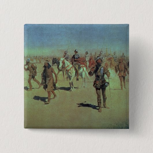 彼の方法を作るフランシスコVasquez de Coronado 缶バッジ (正面)