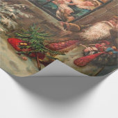 彼の方法4のサンタクロース ラッピングペーパー (角)