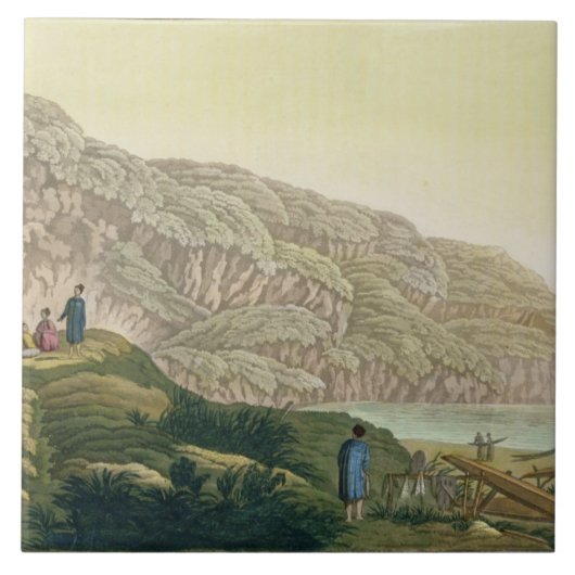 彼の旅行の間にアラスカでCook (1728-79年)を監督して下さい タイル (正面)