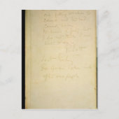 彼の日記、南極の最後のページ ポストカード (正面)