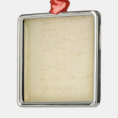 彼の日記、南極大陸の最後のページ メタルオーナメント (左)