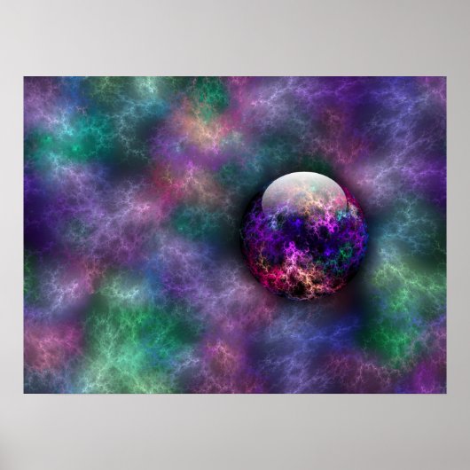 彼の明るいマテリアルプリント ポスター (正面)