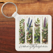彼の時代の植物学で美しいすべてのもの キーホルダー (正面)