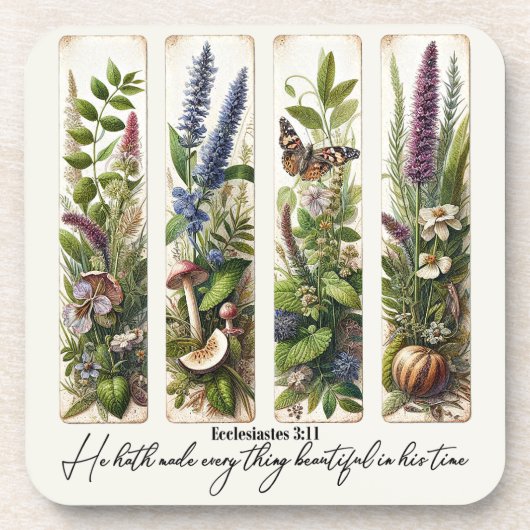 彼の時代の植物学で美しいすべてのもの コースター (正面)
