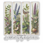 彼の時代の植物学で美しいすべてのもの シール (正面)