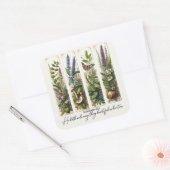 彼の時代の植物学で美しいすべてのもの スクエアシール (封筒)