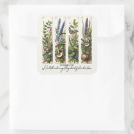 彼の時代の植物学で美しいすべてのもの スクエアシール