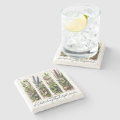 彼の時代の植物学で美しいすべてのもの ストーンコースター (横)