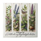 彼の時代の植物学で美しいすべてのもの タイル (正面)