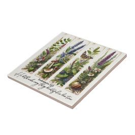 彼の時代の植物学で美しいすべてのもの タイル