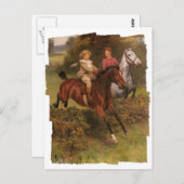 彼の最初のフェンス ポストカード (正面/裏面)