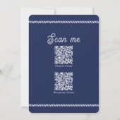 彼の最初の交友 |クロスクラシックエレガント 招待状 (裏面)