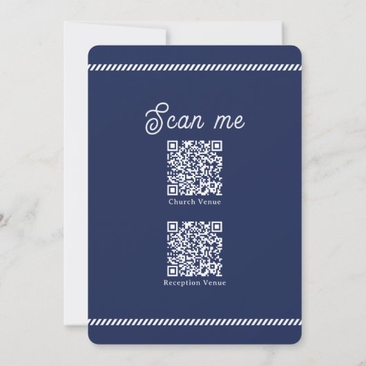 彼の最初の交友 |クロスクラシックエレガント 招待状 (裏面)