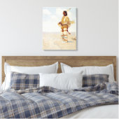 彼の最後のレースは消えゆくアメリカ人 キャンバスプリント (インサイチュ (寝室))