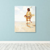 彼の最後のレースは消えゆくアメリカ人 キャンバスプリント (インサイチュ (ウッドフロア))