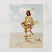 彼の最後のレースは消えゆくアメリカ人 ポストカード (正面)