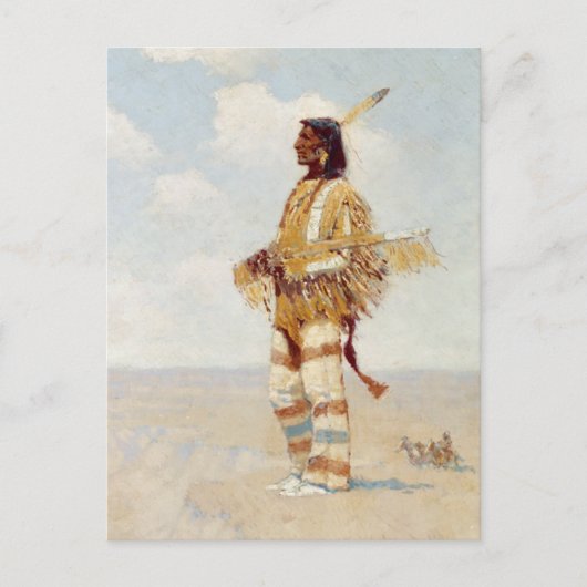 彼の最後のレースは消えゆくアメリカ人 ポストカード (正面)